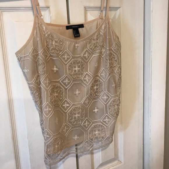 NWOT Forever 21 embellished camisole - Picture 1 of 3